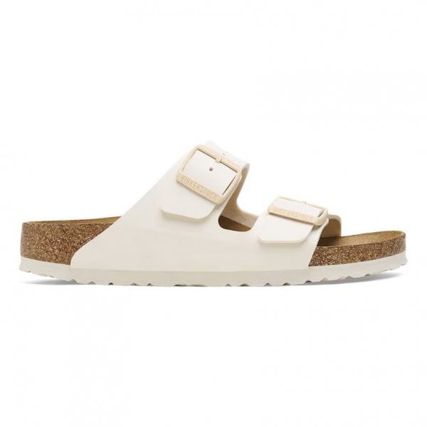 Unisex Arizona Birko-Flor Sandal in Eggshell
