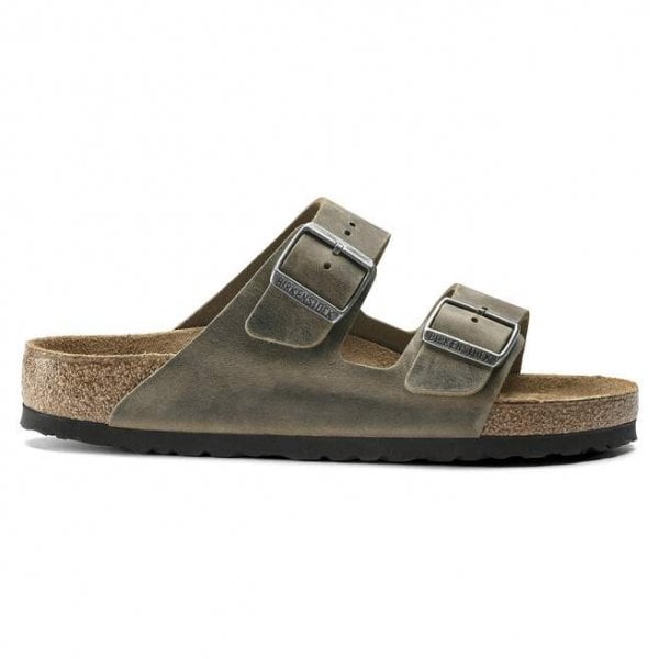 Unisex Arizona Soft Footbed Oiled Leather in Faded Khaki