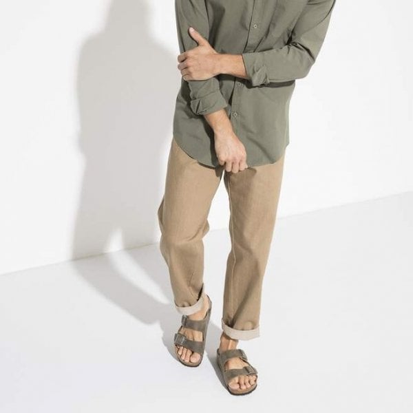 Unisex Arizona Soft Footbed Oiled Leather in Faded Khaki