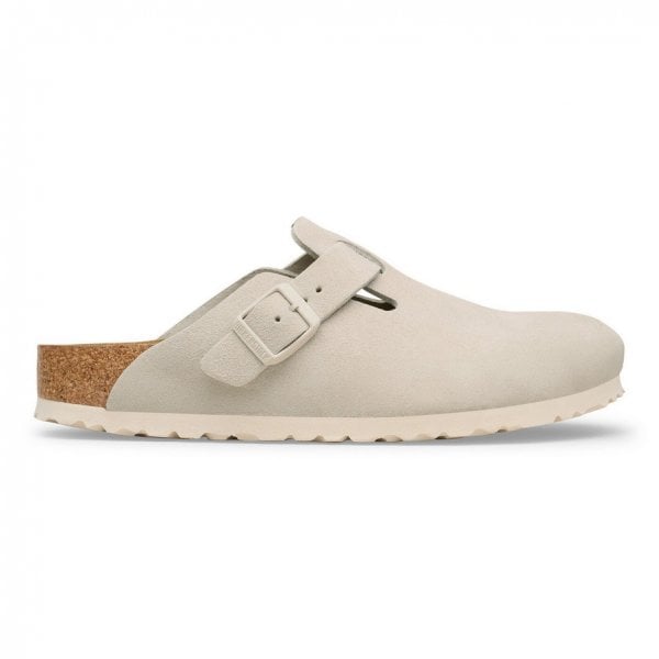 Unisex Boston Suede Leather in Oyster Regular Fit