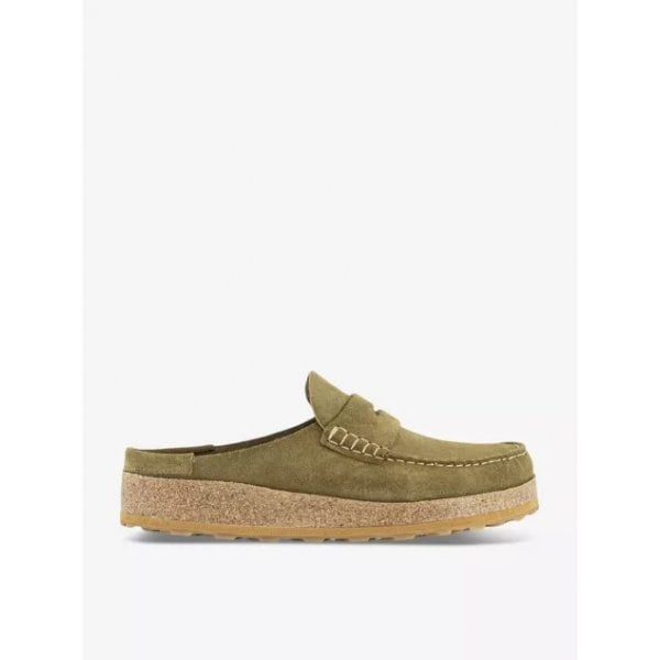 Unisex Naples Clogs in Pine Green Suede