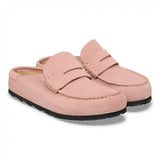 Unisex Naples Wrapped in Narrow Pink Clay Suede