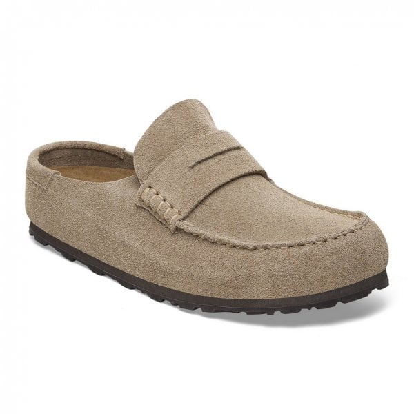 Unisex Naples Wrapped in Narrow Taupe Suede