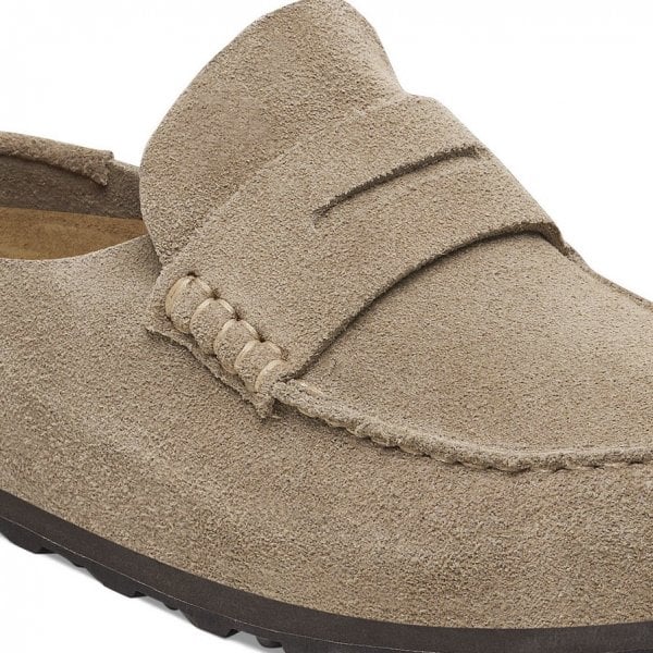 Unisex Naples Wrapped in Narrow Taupe Suede