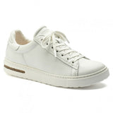 Womens Bend Low Leather Trainer in White Reg Fit