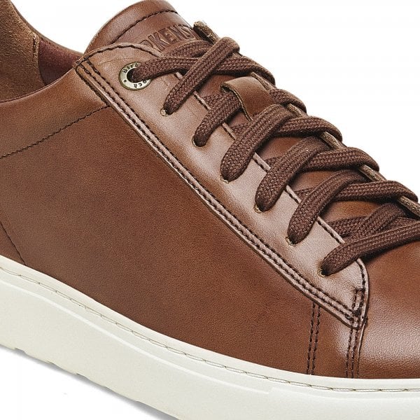 Womens Bend Low Trainer in Cognac Leather Narrow