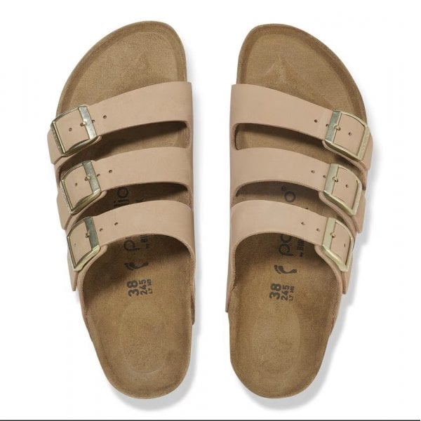 Womens Florida Platform Nubuck Leather in Sandcastle