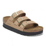 Womens Florida Platform Nubuck Leather in Sandcastle