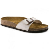 Womens Madrid Graceful Birko-flor Regular Fit Sandal in Pearl White