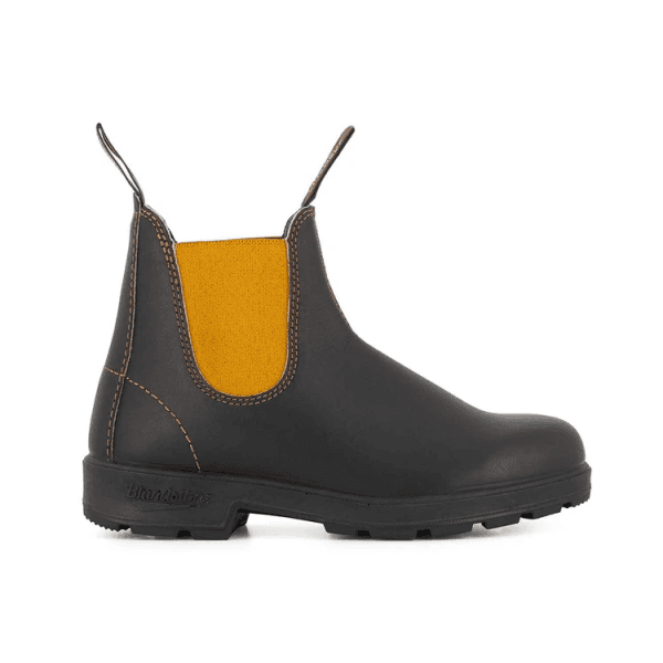 Womens 1919 Leather Boot in Brown/Mustard