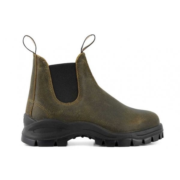 Womens 2322 Boot in Waxed Suede Dark Olive