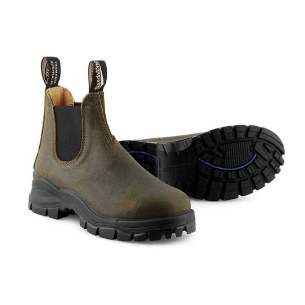 Womens 2322 Boot in Waxed Suede Dark Olive