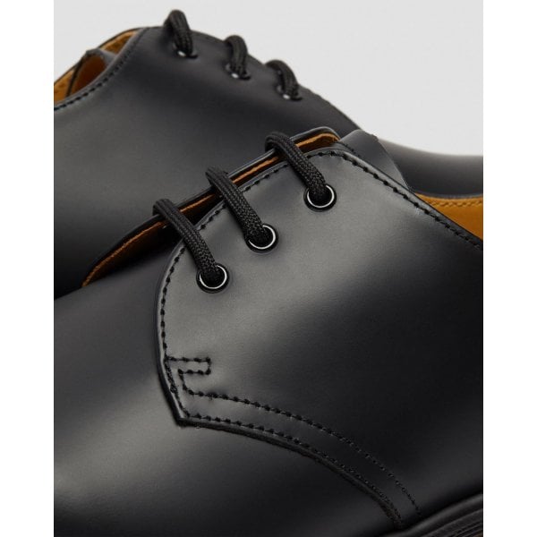 1461 Plain Welt Smooth Leather Shoe in Black