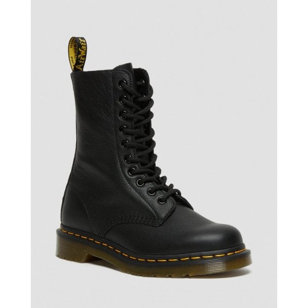 Dr. Martens Womens 1490 Virginia Leather High Boots in Black