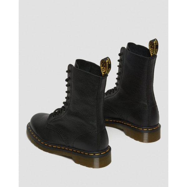 Dr. Martens Womens 1490 Virginia Leather High Boots in Black