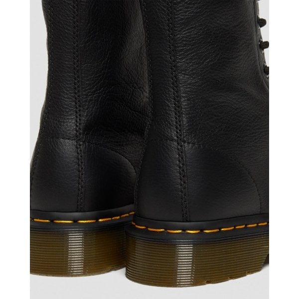 Dr. Martens Womens 1490 Virginia Leather High Boots in Black