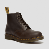 101 Crazy Horse Leather Ankle Boots in Dark Brown