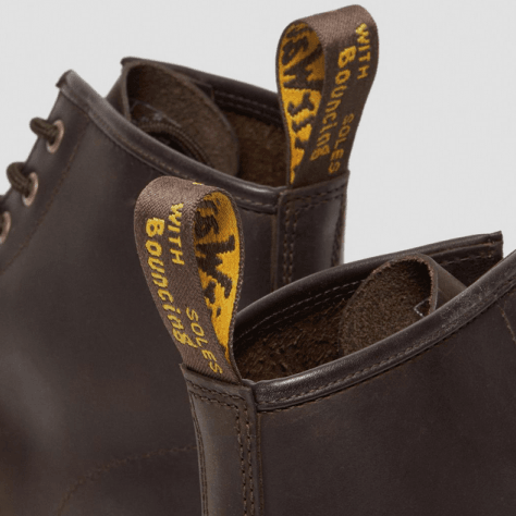 101 Crazy Horse Leather Ankle Boots in Dark Brown