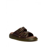 Mens Josef Sandal in Dark Brown Grizzly