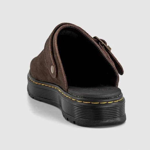 Unisex Brookline Mule in Dark Brown Bronx Suede