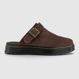 Unisex Brookline Mule in Dark Brown Bronx Suede