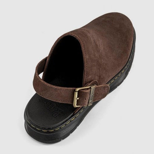Unisex Brookline Mule in Dark Brown Bronx Suede