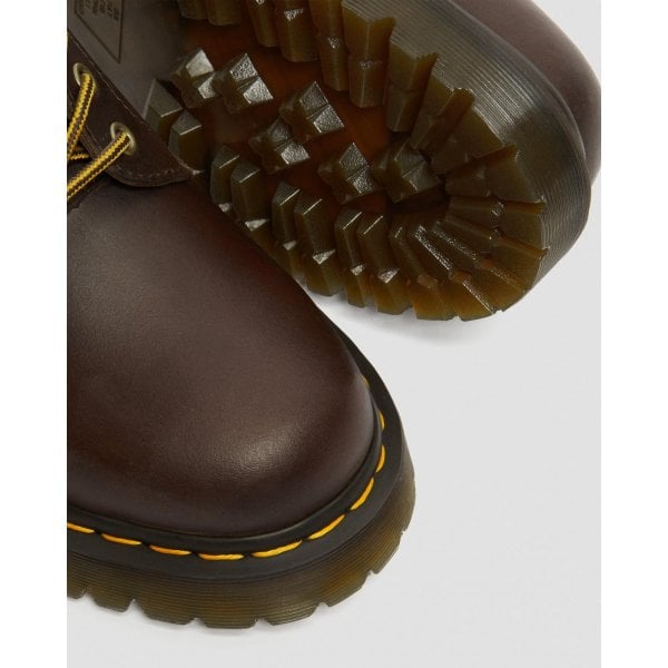 Womens 1460 Bex Crazy Horse Boots in Dark Brown