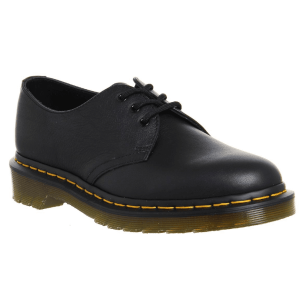 Womens 1461 Virginia Leather Shoe in Black