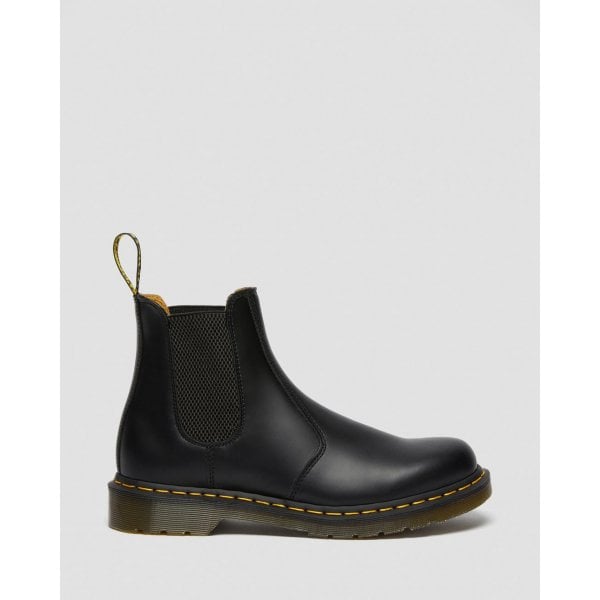 Womens 2976 Yellow Stitch Smooth Leather Chelsea Boot in Black