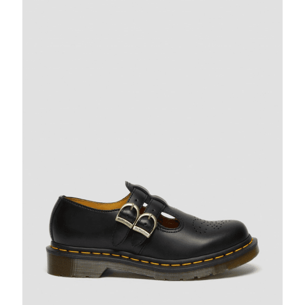 Womens 8065 Mary Jane Shoes in Black Smooth