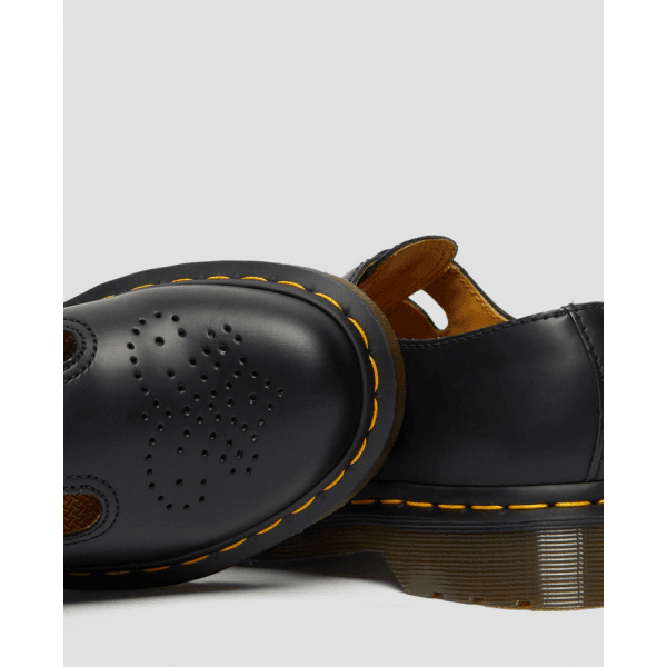Womens 8065 Mary Jane Shoes in Black Smooth