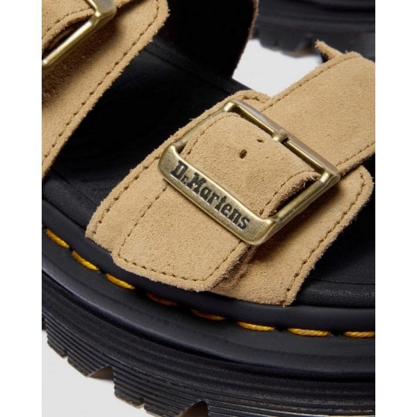 Womens ZebZag Sandal in Savannah Tan Suede