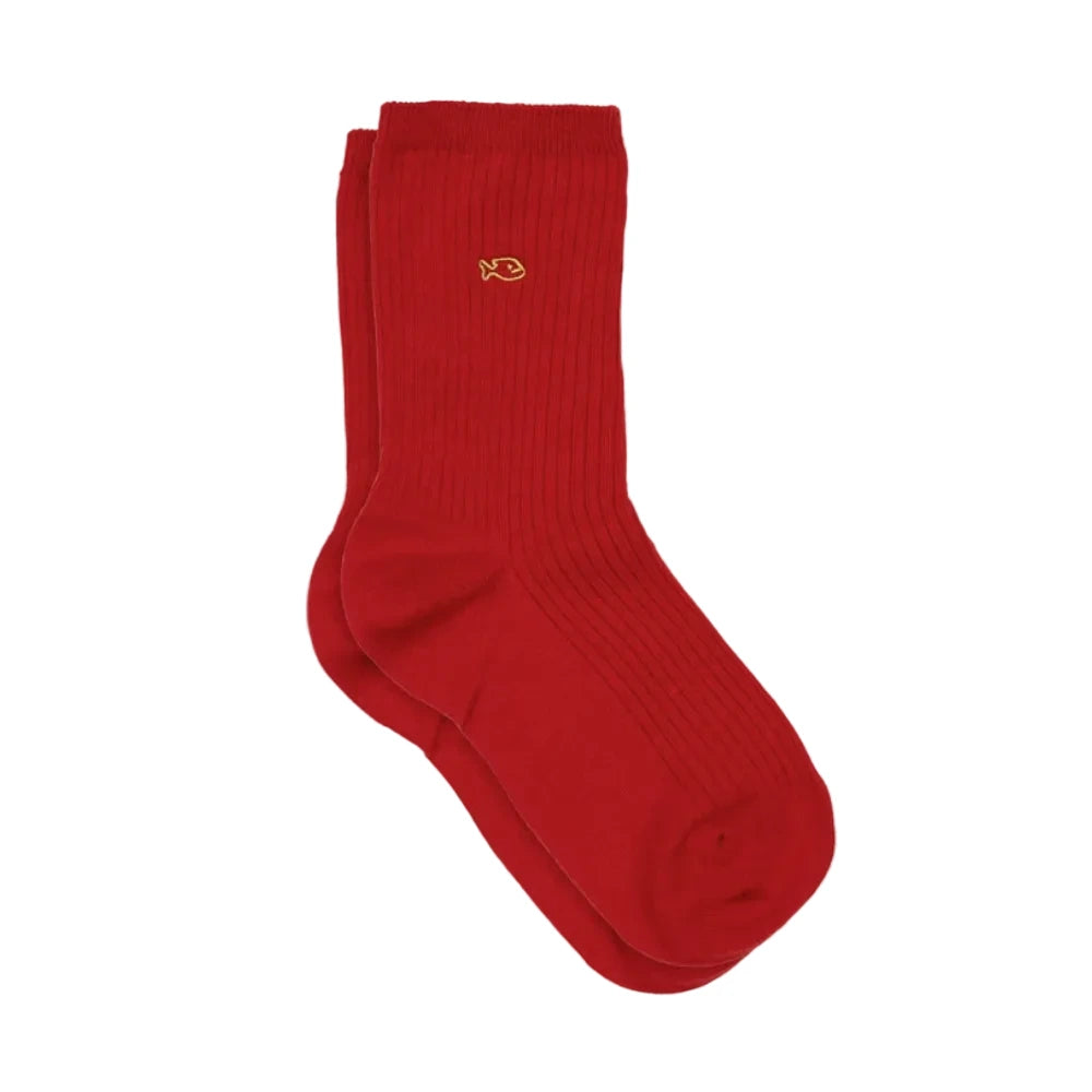 Plain Ribbed Socks