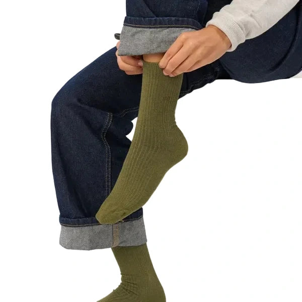 Plain Ribbed Socks