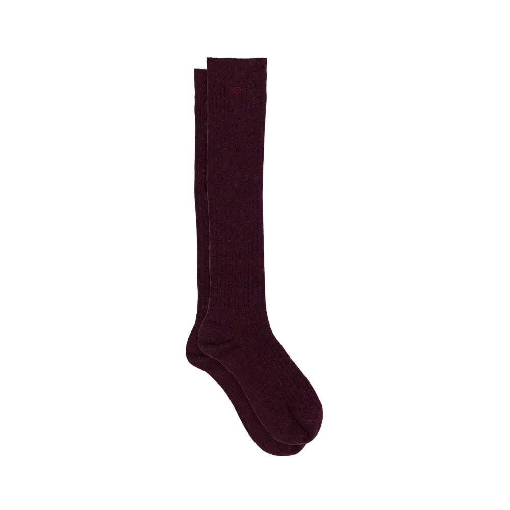 Knee High Combed Cotton Socks