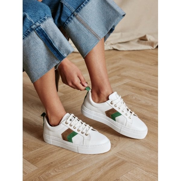 Alexandra Platform Trainer in Clover/Tan