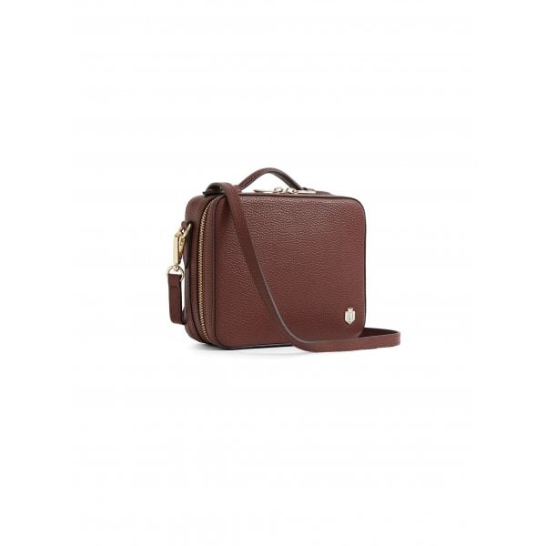 Buckingham Cross Body Bag in Burgundy Leather