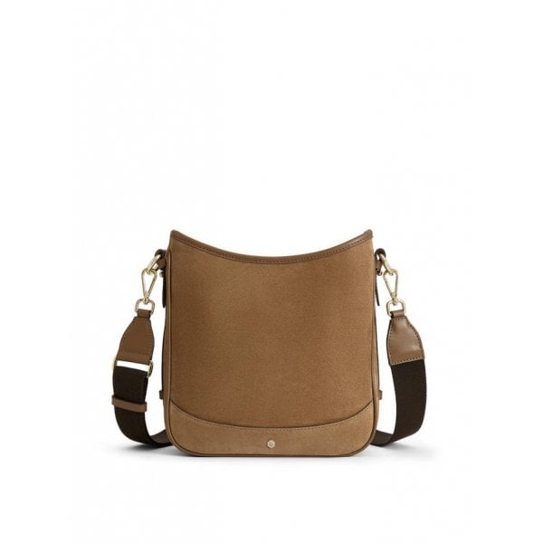 Dartmoor Messenger Bag in Tan Suede