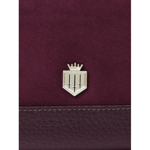 Mini Salisbury Coin Purse in Elderberry Suede
