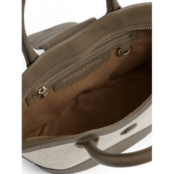 Mini Windsor Tote Herringbone Fawn Leather