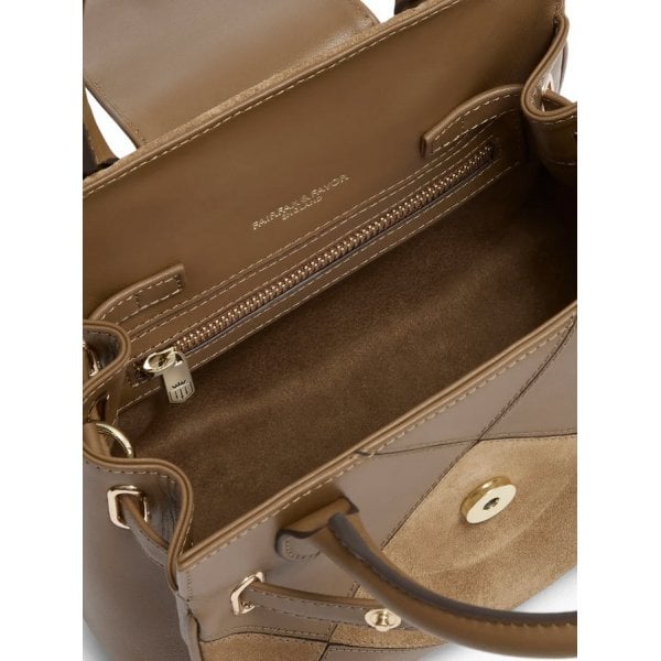 Mini Windsor in Harlequin Tan Suede