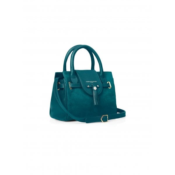 Stockist Exclusive Mini Windsor Handbag in Ocean Suede
