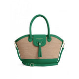 Windsor Basket Bag in Clover Green Leather