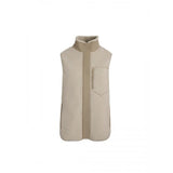 Womens Agnes Fleece Gilet in Ecru