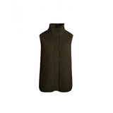 Womens Agnes Fleece Gilet in Khaki