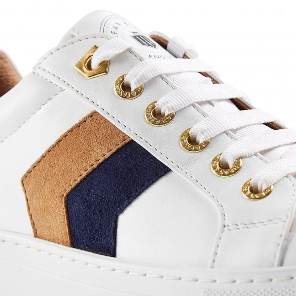 Womens Alexandra Leather Trainer in White