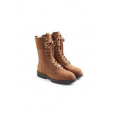 Womens Anglesey Combat Boot in Cognac Nubuck