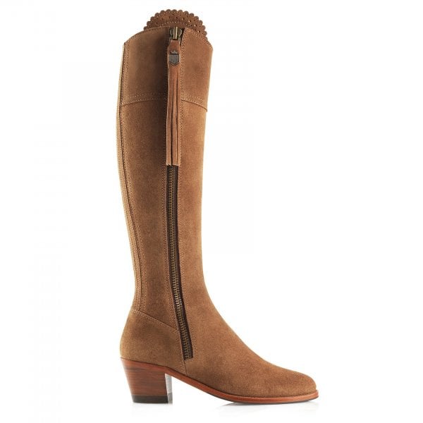 Womens Regina Boot (Heeled) in Tan Regular Fit