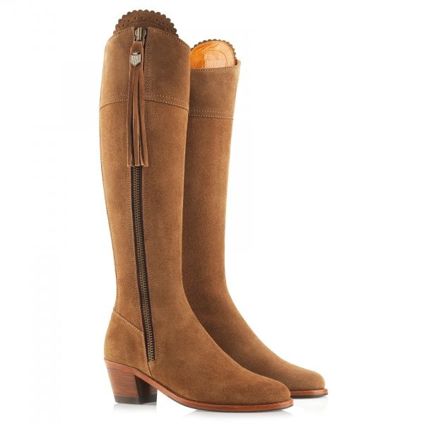 Womens Regina Boot (Heeled) in Tan Regular Fit