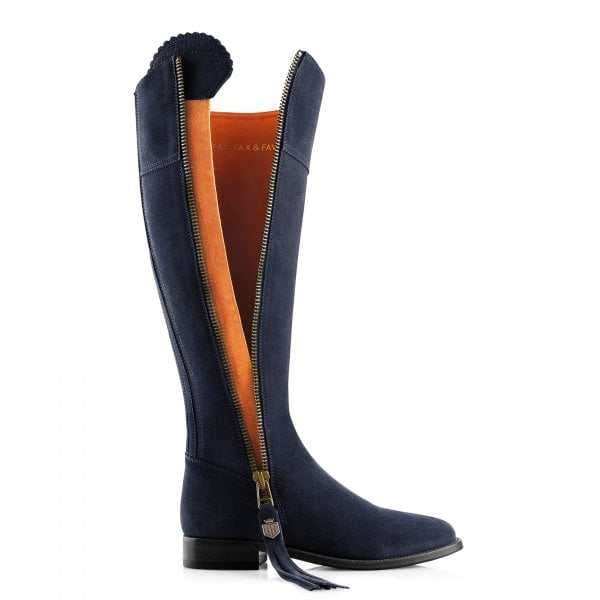 Womens Regina Boot in Navy Suede